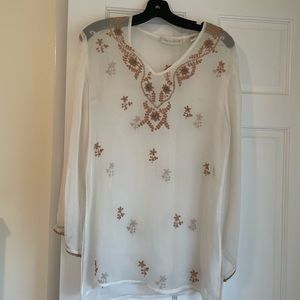 Gold and white tunic